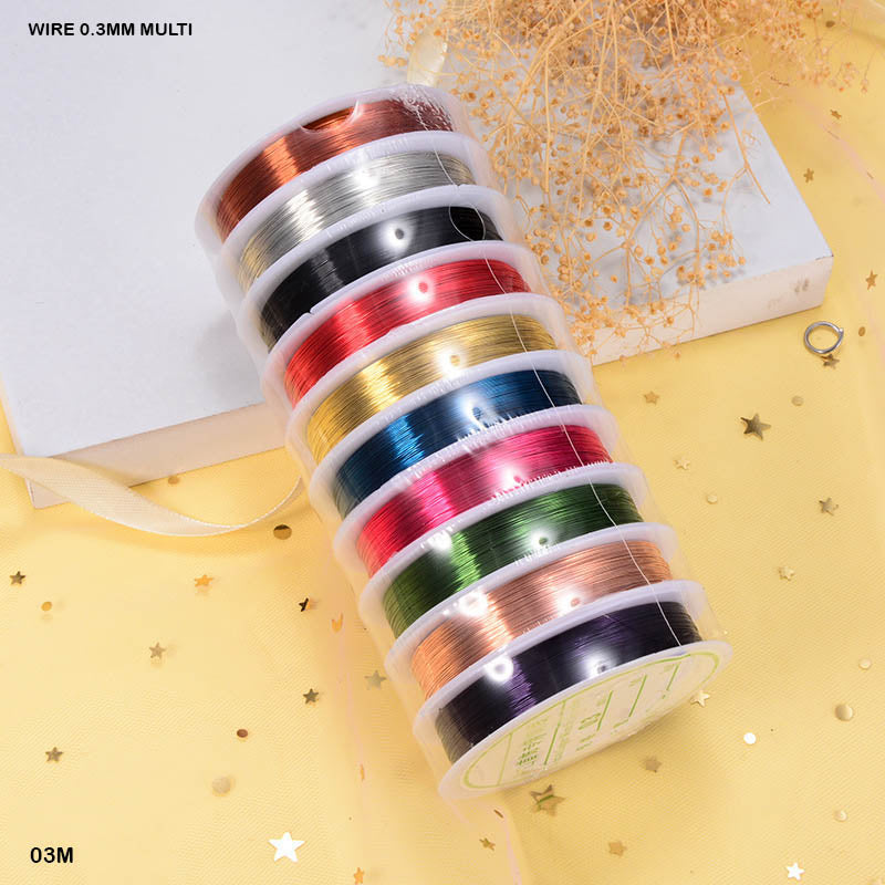 WIRE 0.3MM MULTI (10 ROLL) (03M)