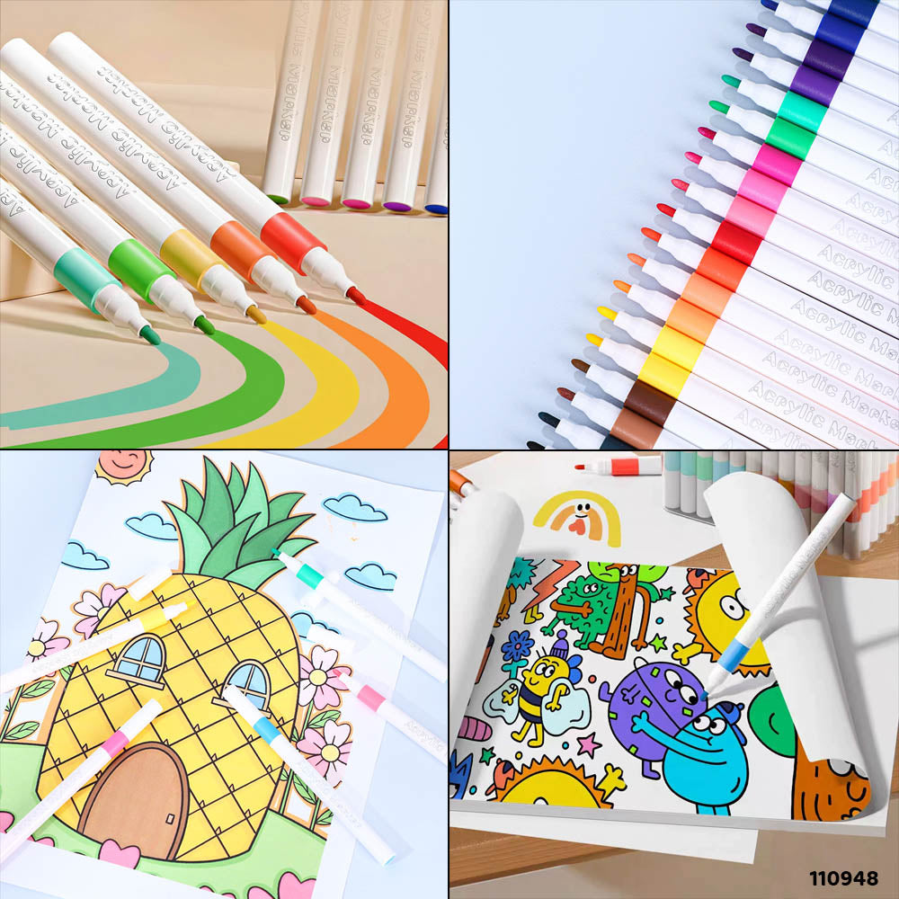 110948 ACRYLIC MARKER 48 COLORS BOX