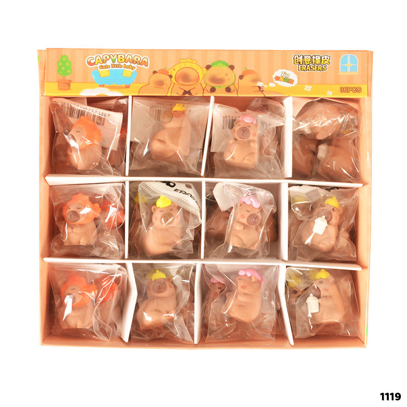 1119 CAPYBARA ERASER 36PC