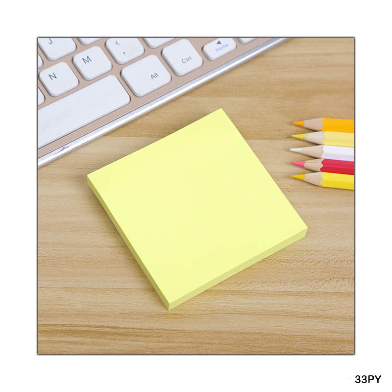 3X3 STICKY NOTES YELLOW CC (33PY)