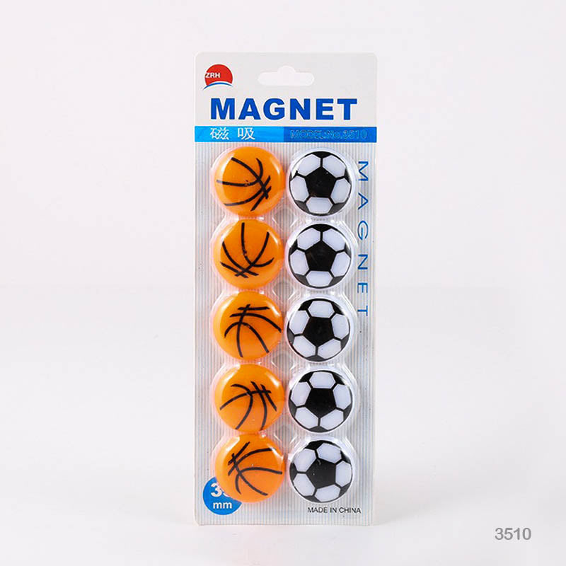 30MM FOOTBALL MAGNET 10PCS (3510)