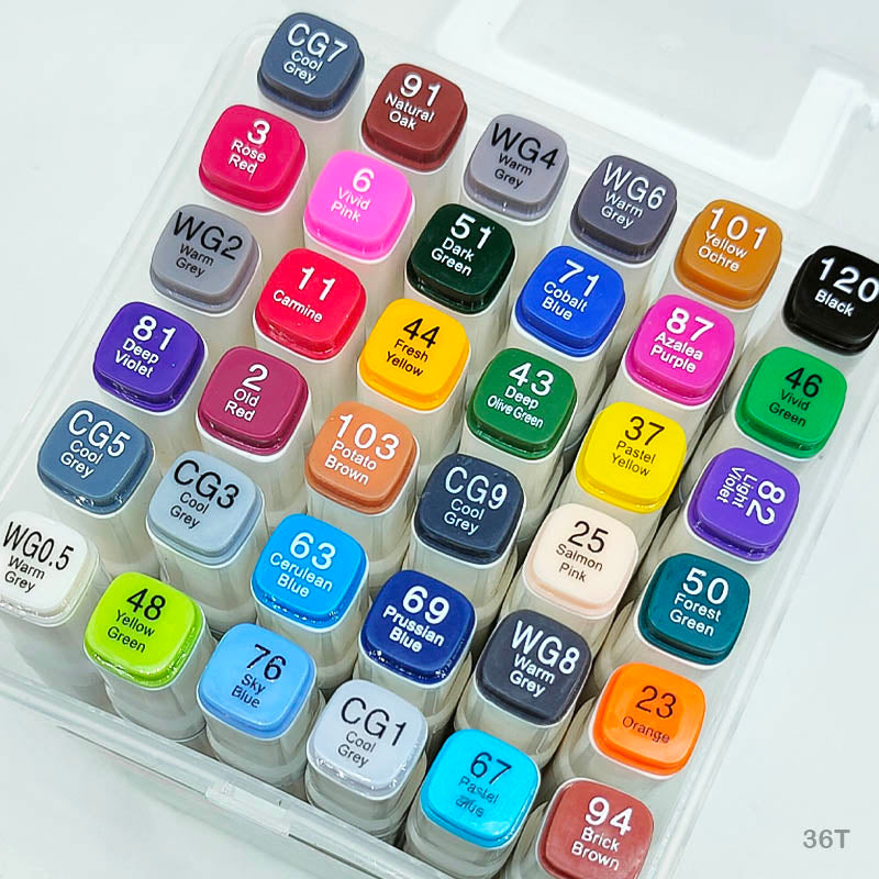 TOUCH COOL MARKER SET 36 COLOR BOX (36T)