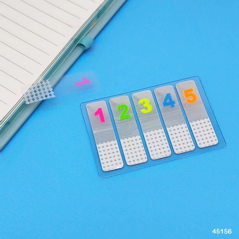 45156 STICKY NOTES 12X45MM 5 TP 1 TO 5