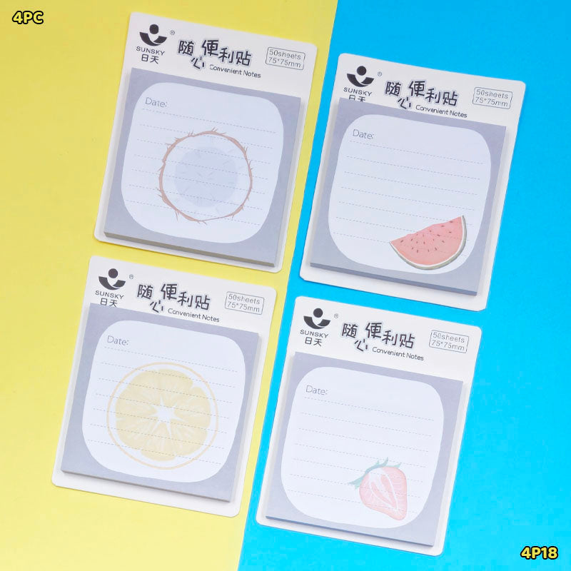 4P18 STICKY NOTE 75x75MM (4PC)