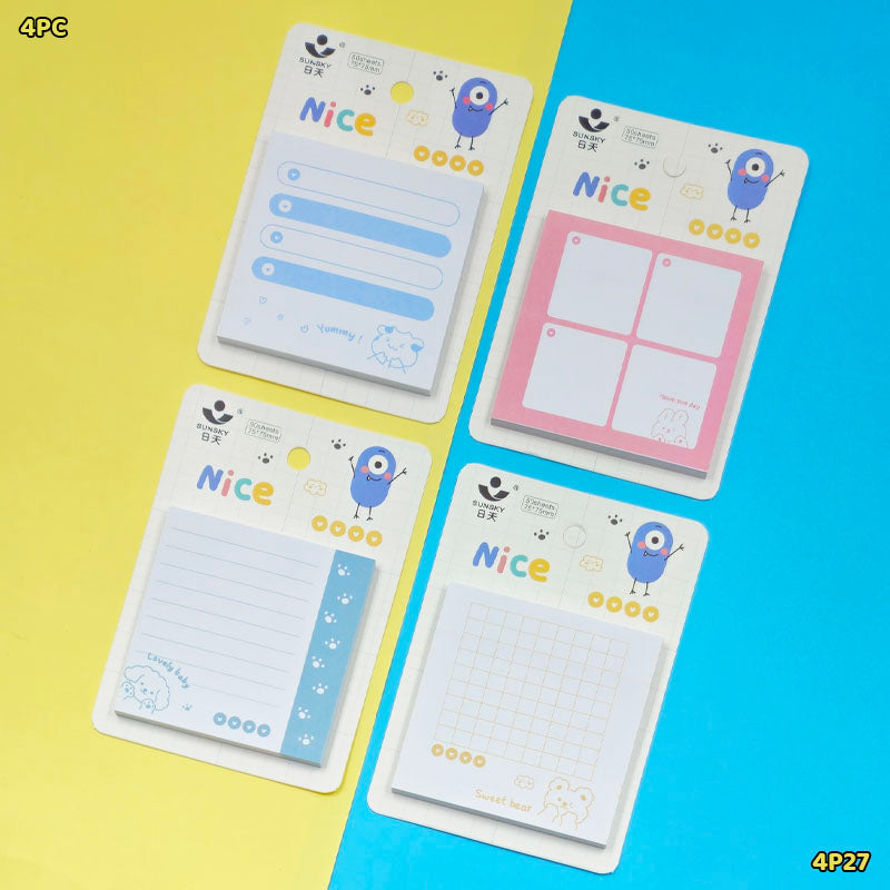 4P27 STICKY NOTE 75x75MM (4PC)