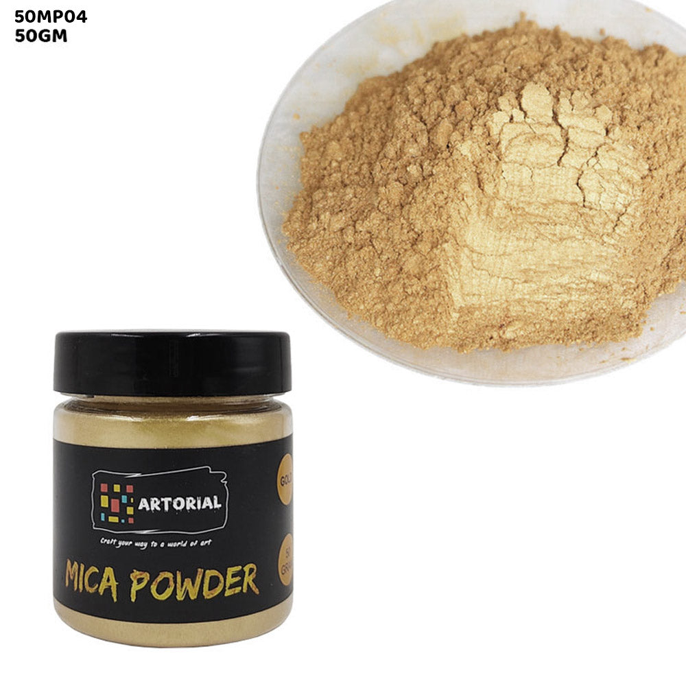 50MP04 MICA PEARL POWDER 50GM LIGHT GOLD