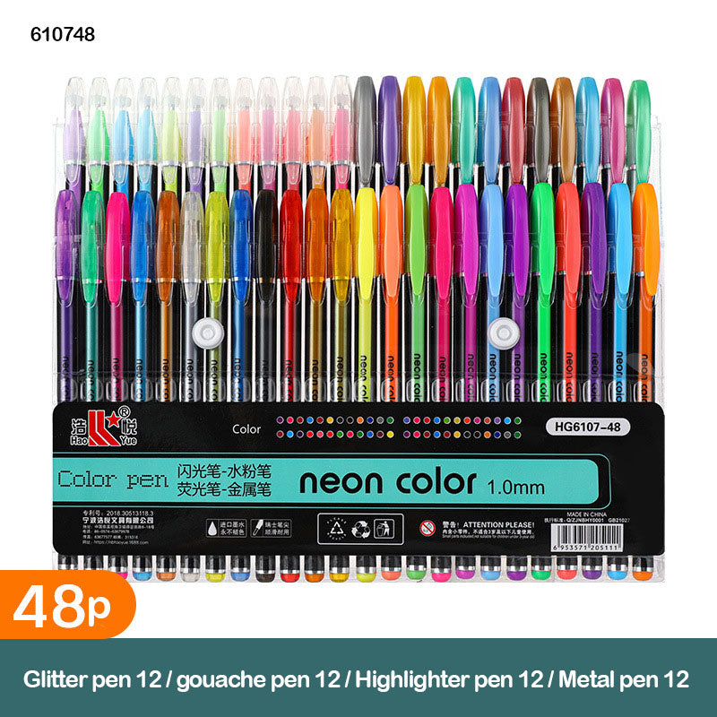 HG6107-48PC NEON COLOUR PEN (610748)