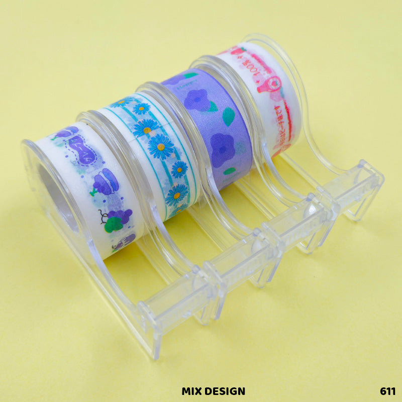 611 MASKING TAPE WITH CUTTER (SET OF 12PC)