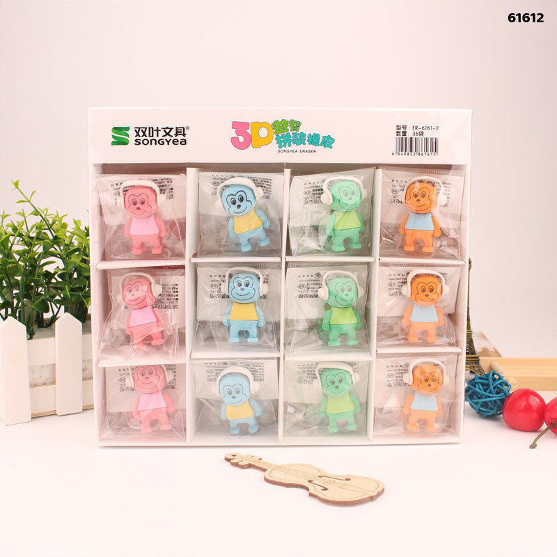 61612 ROBOT ERASER 36PCS