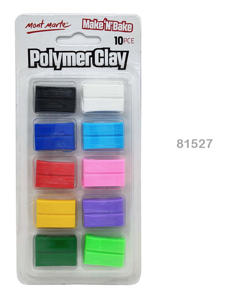 MONT MARTE POLYMER CLAY 10PCS (81527)