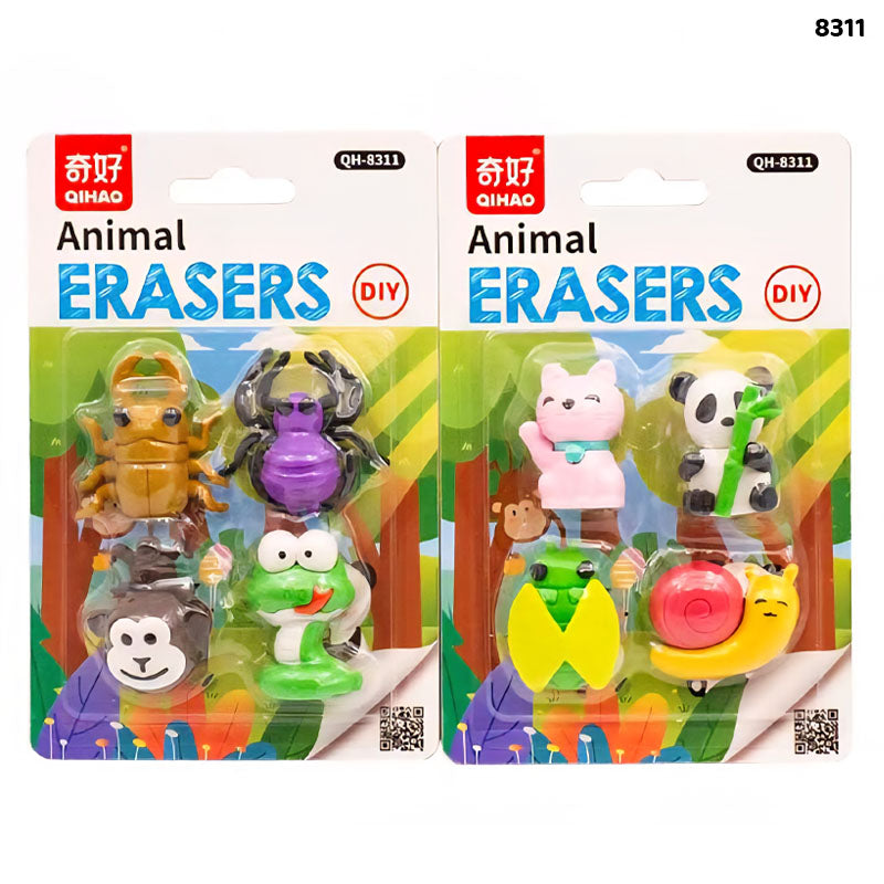 8311 ANIMAL ERASER 1PC
