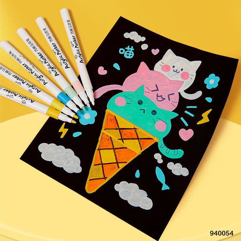 940054 ACRYLIC MARKER PEN 12 COLOR