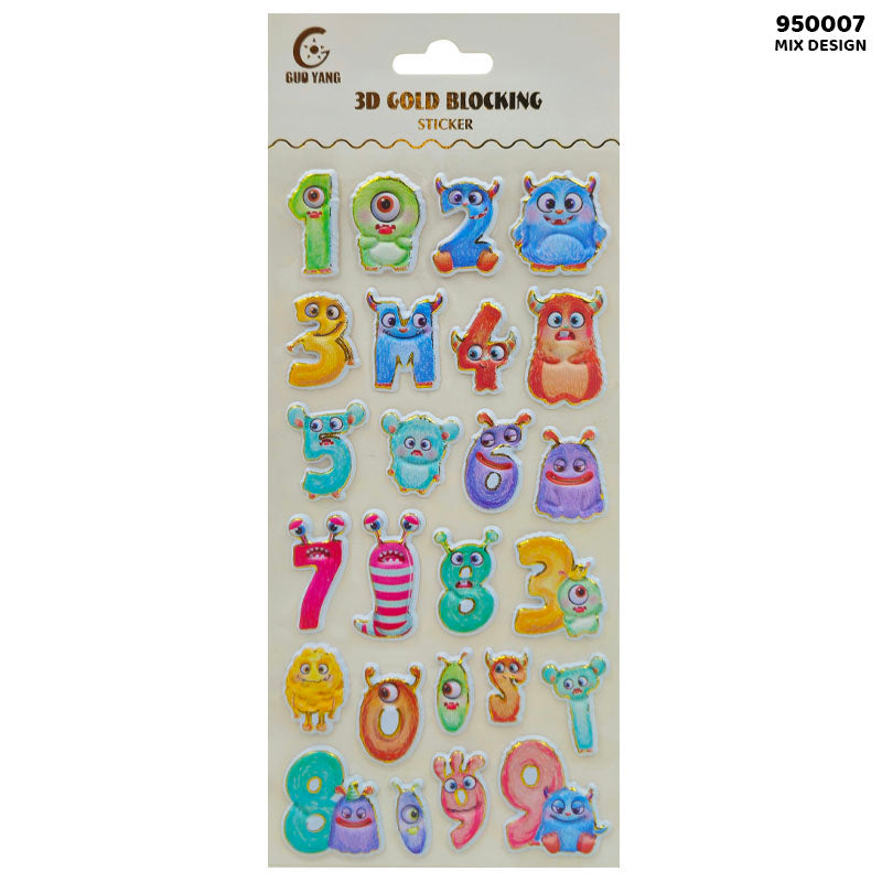 950007 3D GOLD BLOCKING STICKER (8912719)