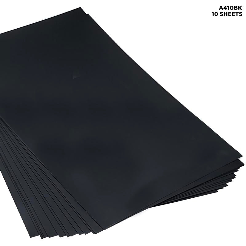 A4 CARD STOCK BLACK 10 SHEETS 300GSM (A410BK)