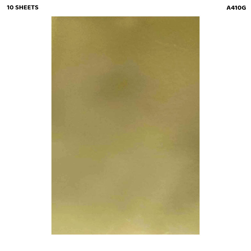 A4 CARD STOCK 10 SHEETS GOLD (A410G)