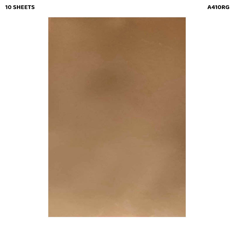 A4 CARD STOCK ROSE GOLD 10 SHEETS (A410RG)