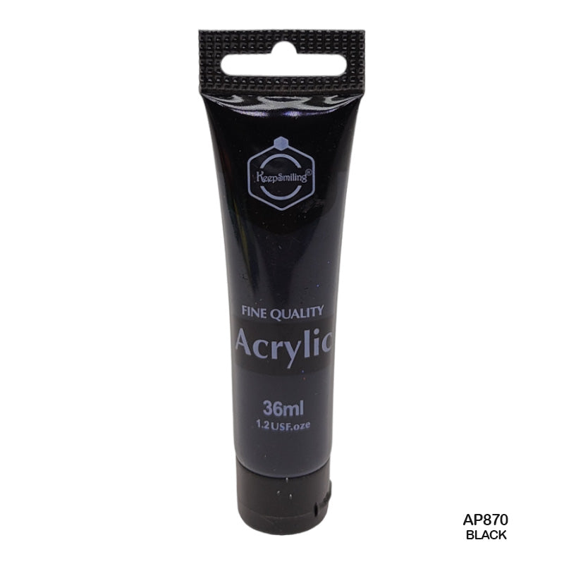 AP870 36ML BLACK ACRYLIC PAINT