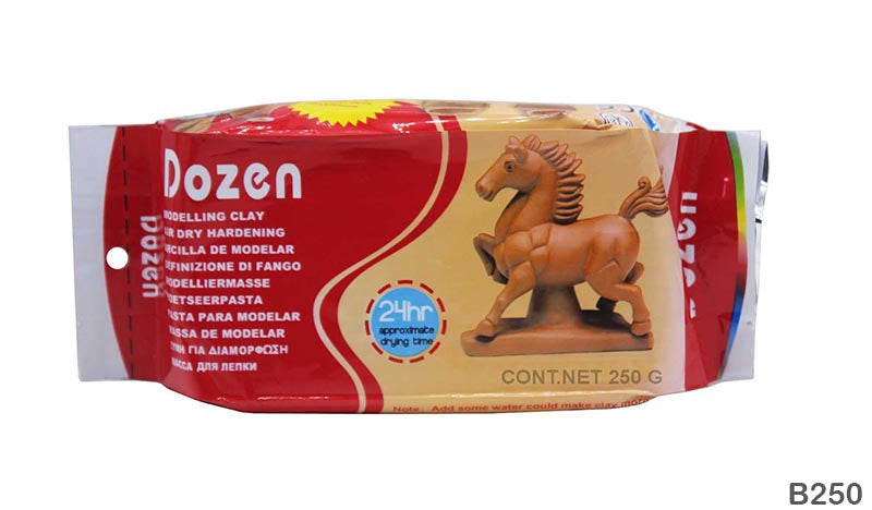 DOZEN AIR DRY CLAY BROWN 250G (B250)