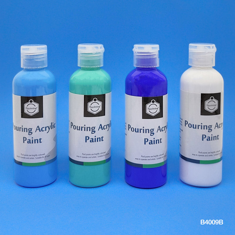 B4009B POURING ACRYLIC PAINT 100MLx4