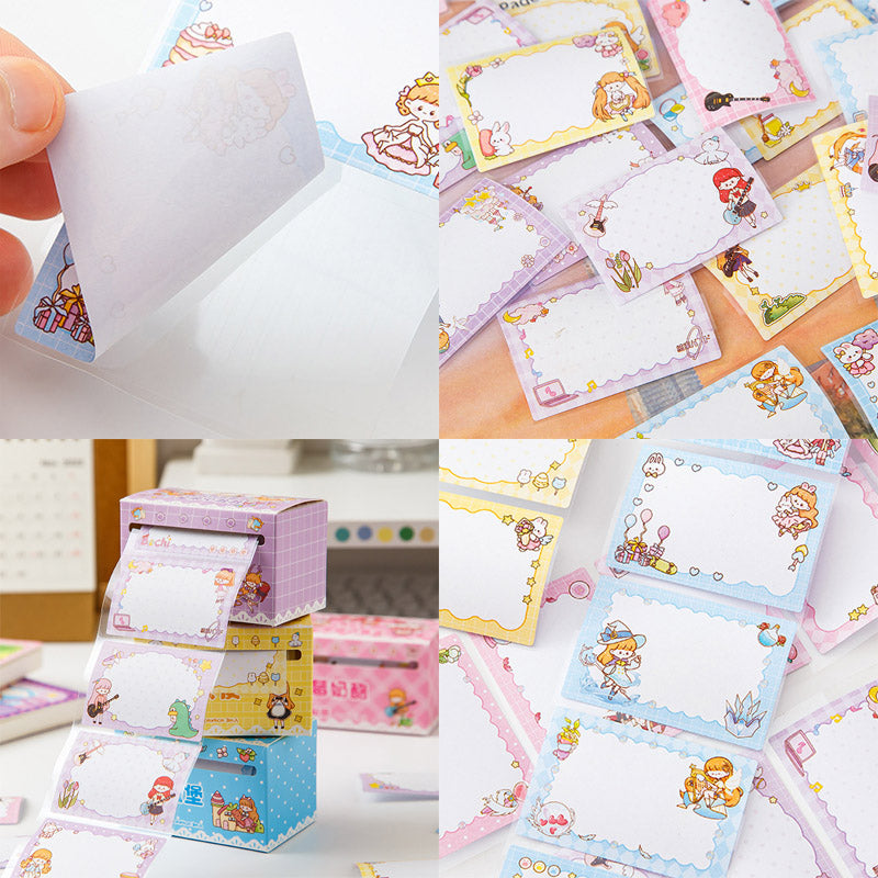 B521 75PC STICKY NOTE ROLL UP STICKER