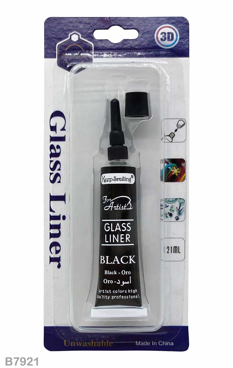 GLASS LINER COLOR BLACK B7921