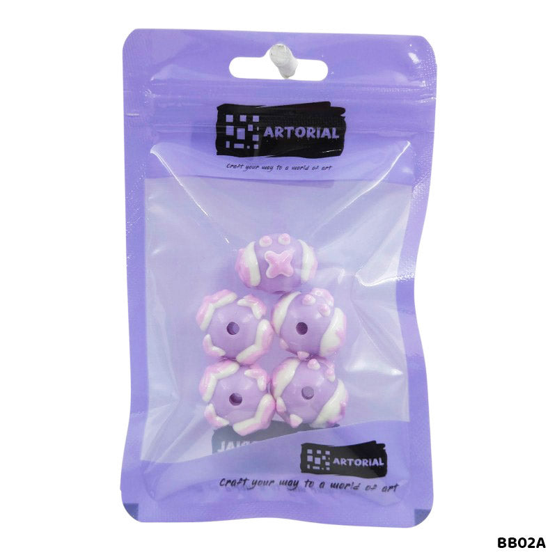 BB02A FANCY BRACELET BEADS 5PCS