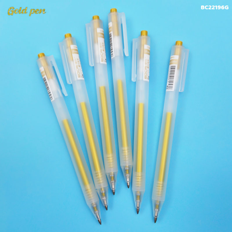 BC22196G GOLD PEN 0.8MM 6PCS