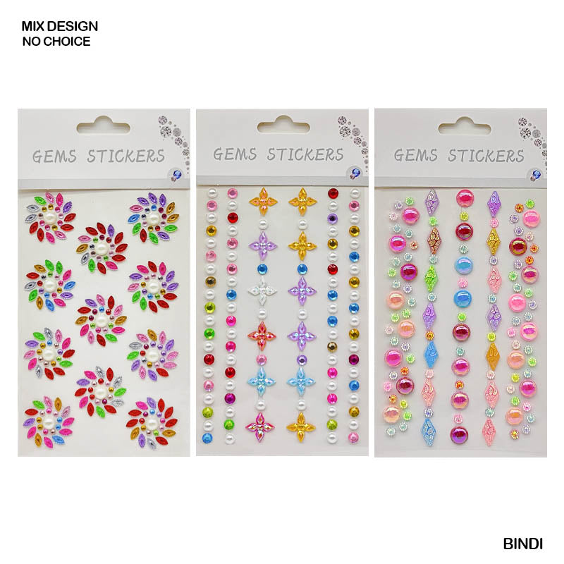 BINDI DIAMOND PEARL DESIGN STICKER (BINDI)