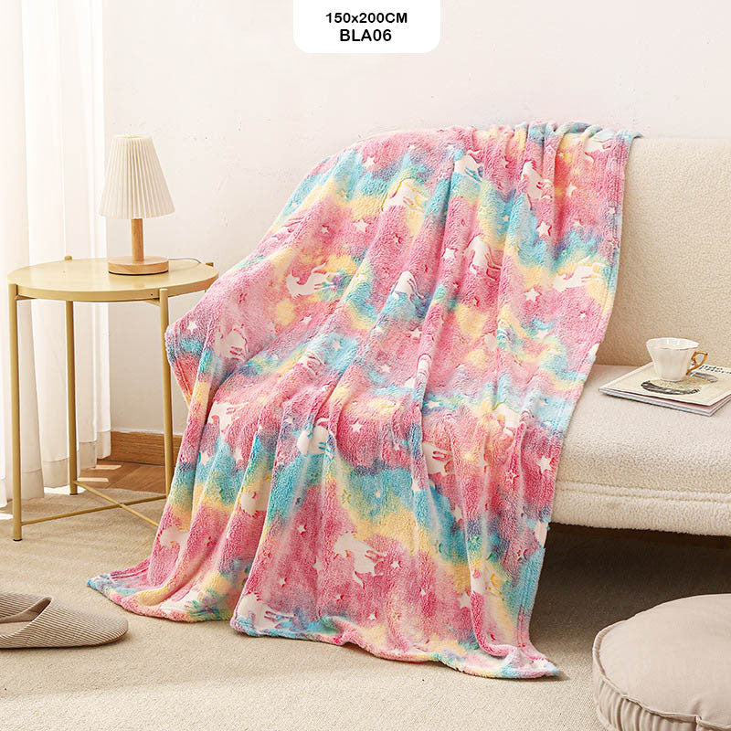 BLA06 GLOW IN THE DARK BLANKET 150x200CM