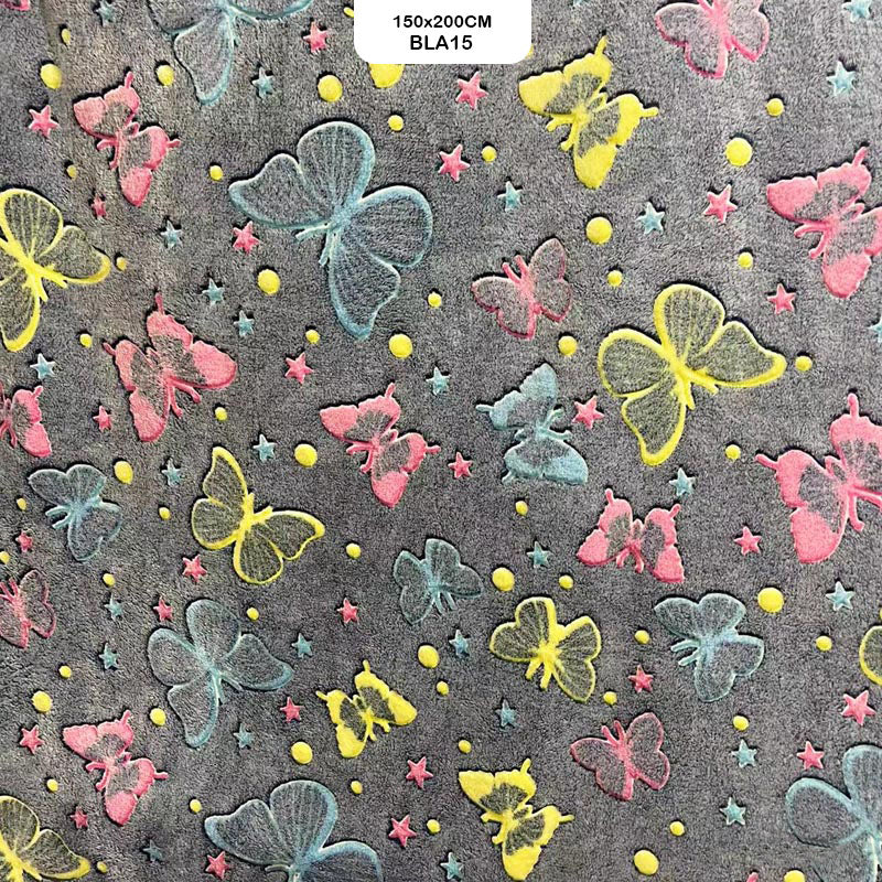 BLA15 GLOW IN THE DARK BLANKET 150x200CM