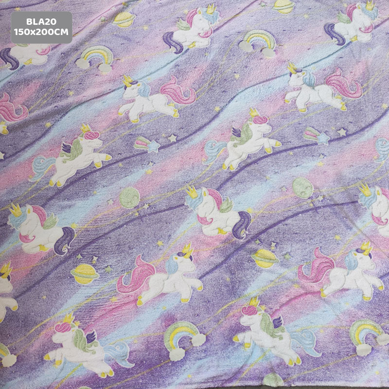 BLA20 GLOW IN THE DARK BLANKET 150x200CM
