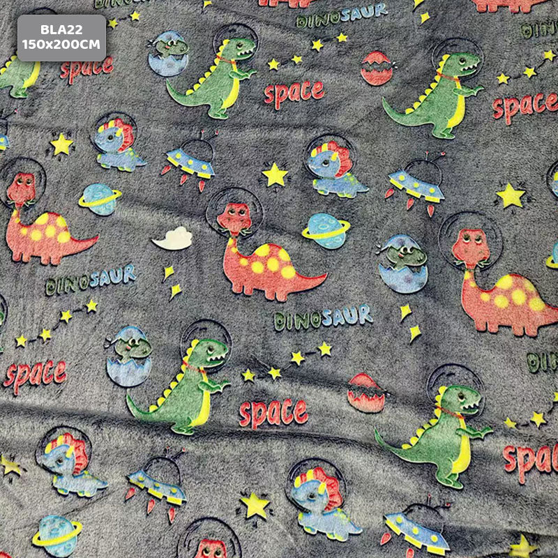 BLA22 GLOW IN THE DARK BLANKET 150x200CM