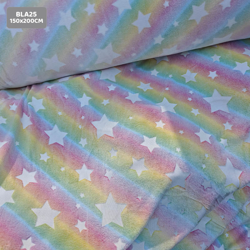 BLA25 GLOW IN THE DARK BLANKET 150x200CM