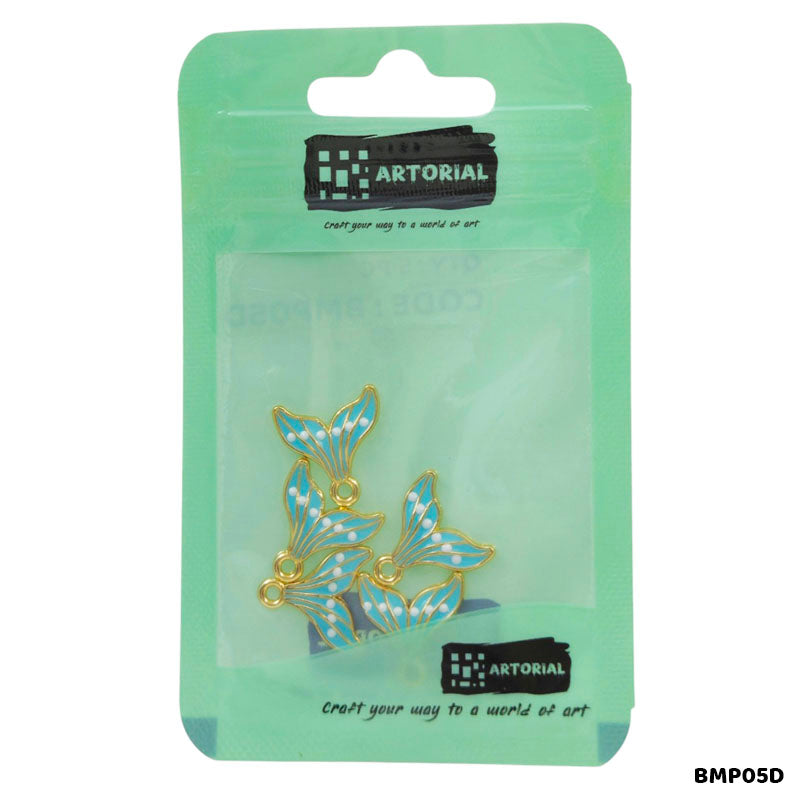 BMP05D MERMAID TAIL PENDANTS SS 5PC