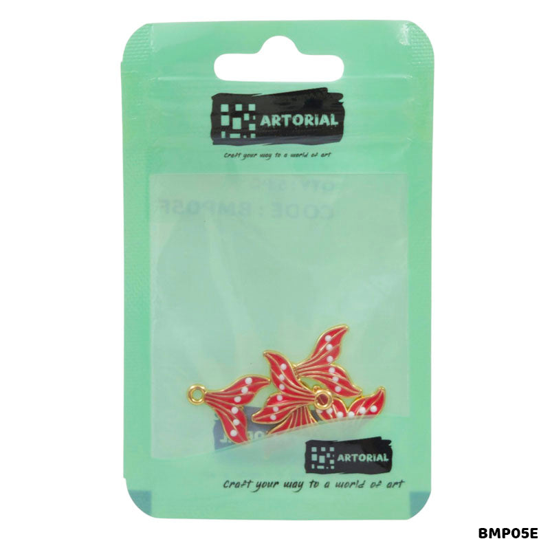 BMP05F MERMAID TAIL PENDANTS SS 5PC