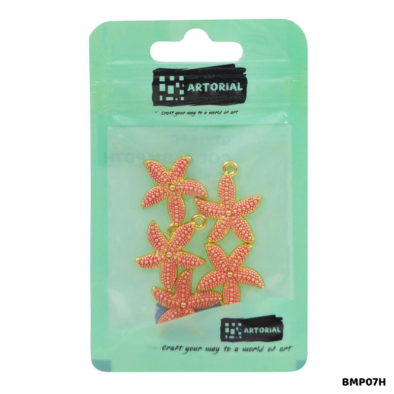 BMP07H STAR FISH PENDANTS SS 5PC