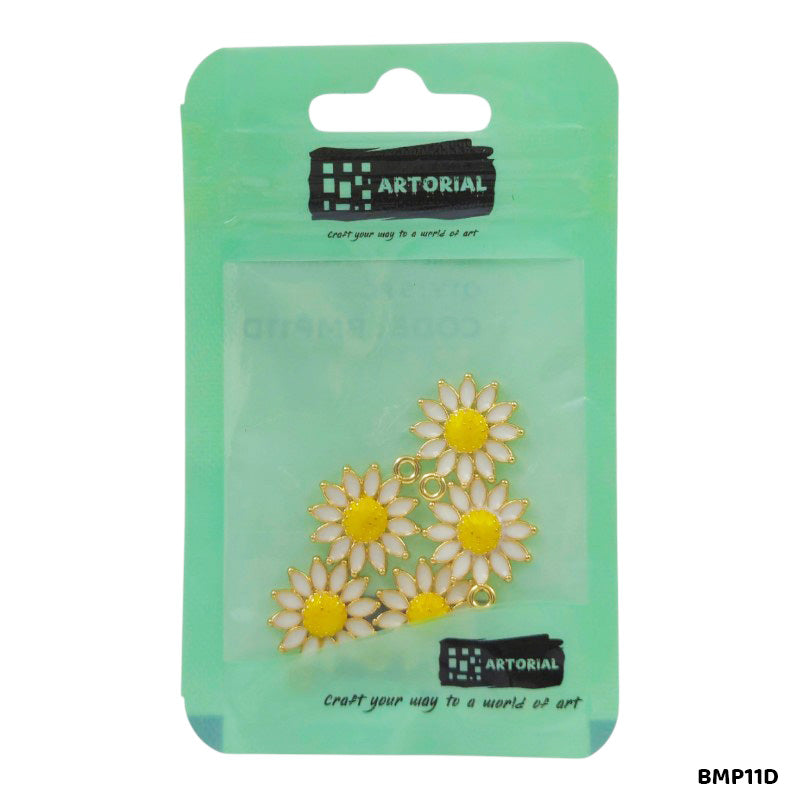 BMP11D FLOWER PENDANTS SS 5PC