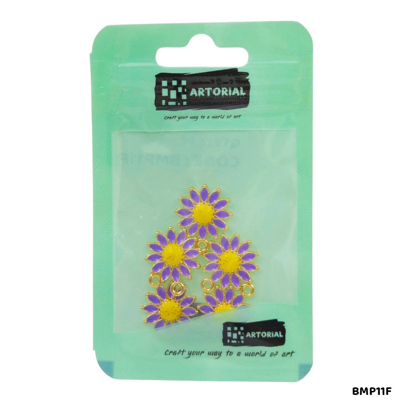 BMP11F FLOWER PENDANTS SS 5PC