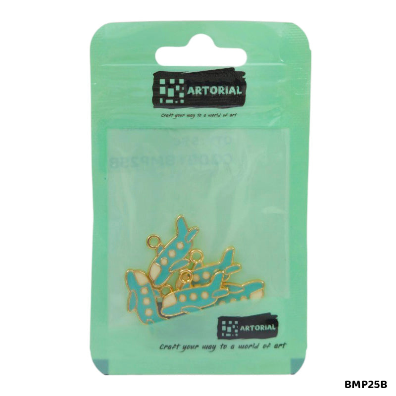 BMP25B AIRPLANE WHEEL PENDANTS SS 5PC