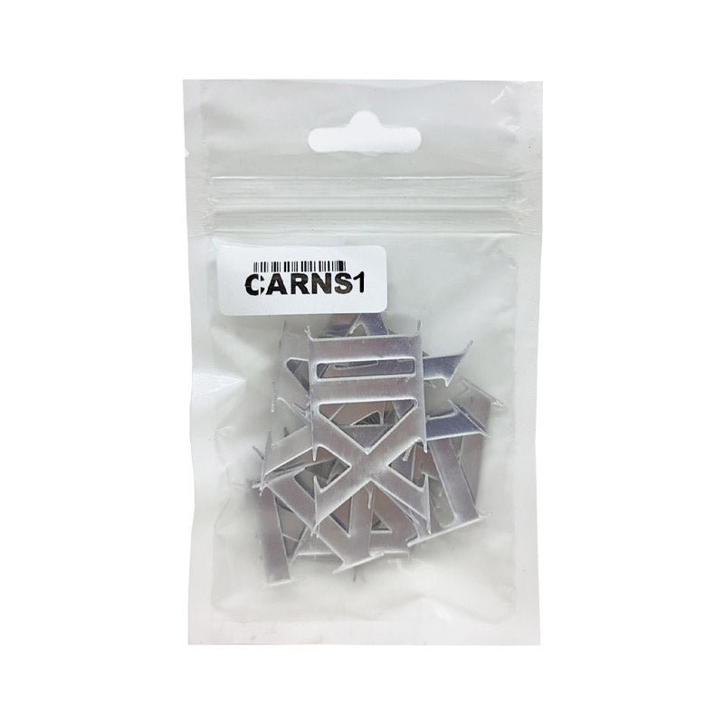 CARNS1 1" ROMAN SILVER CLOCK ACRYLIC