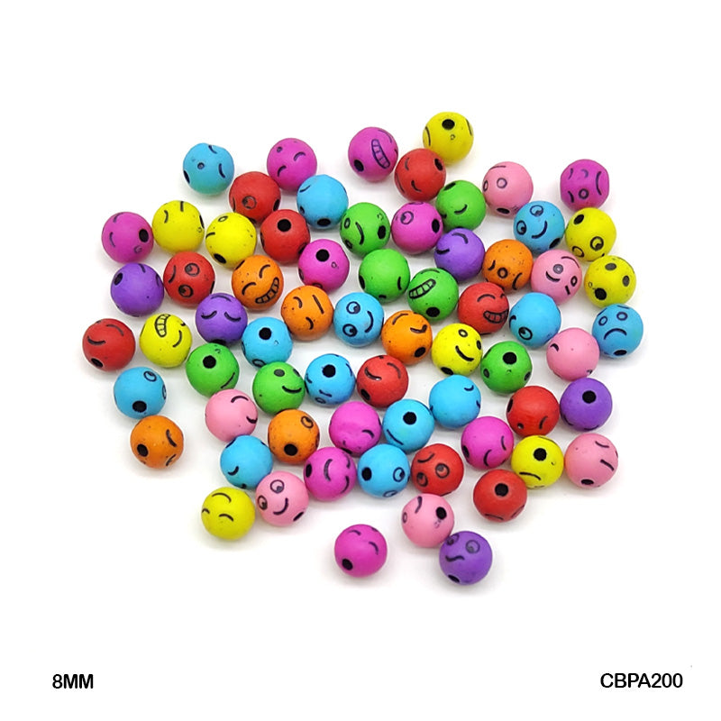 CBPA200 CRAFT BEADS PLASTIC 8MM 500GM A200