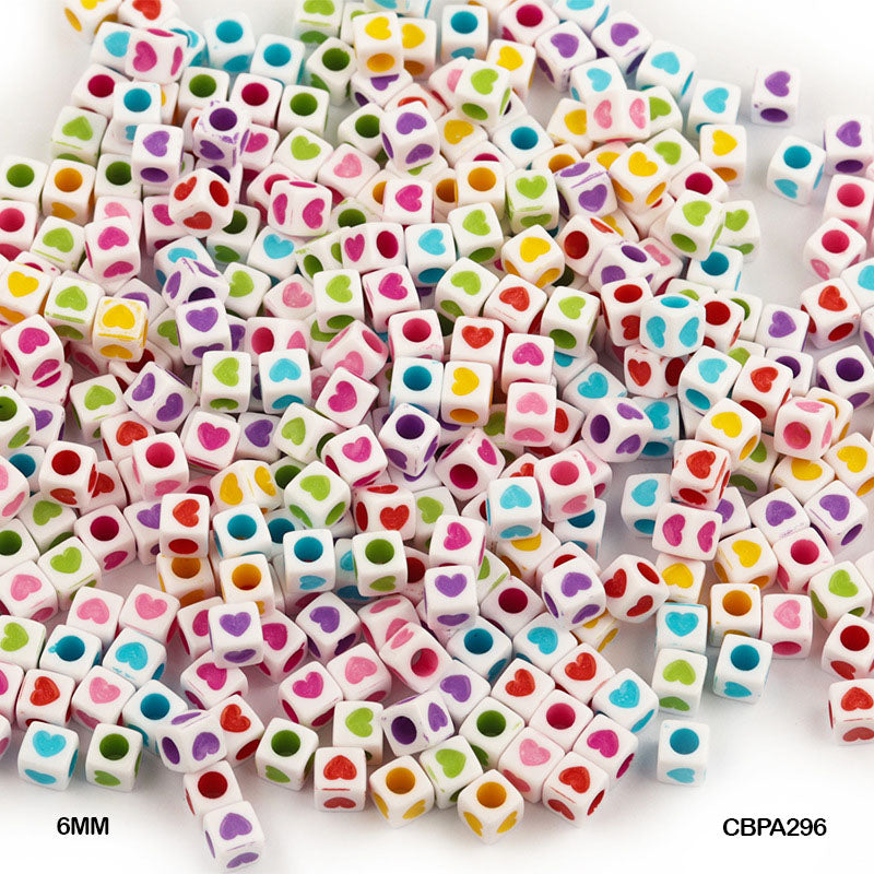 CBPA296 CRAFT BEADS PLASTIC 7*7MM 500GM A296
