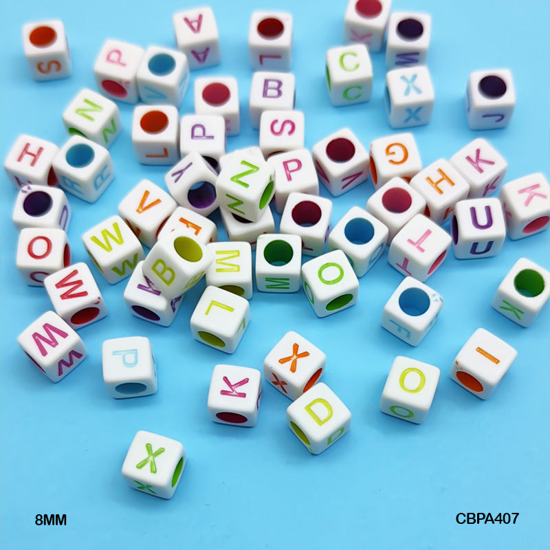 CBPA407 CRAFT BEADS PLASTIC 8*8MM 500GM A407