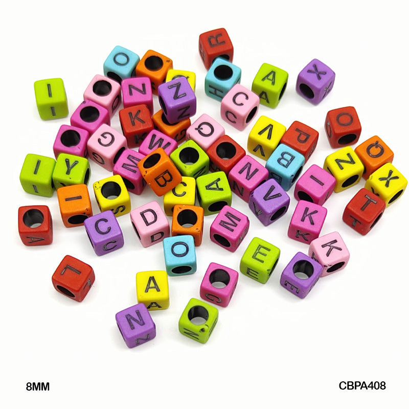 CBPA408 CRAFT BEADS PLASTIC 8*8MM 500GM A408