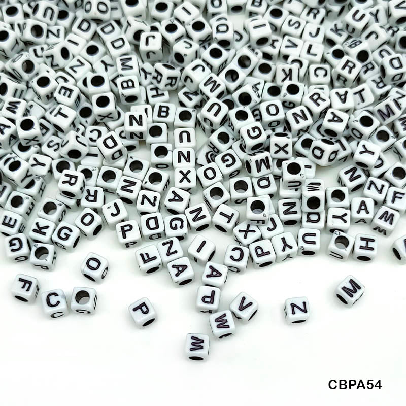 CBPA54 CRAFT BEADS PLASTIC 6*6MM 500GMS A54