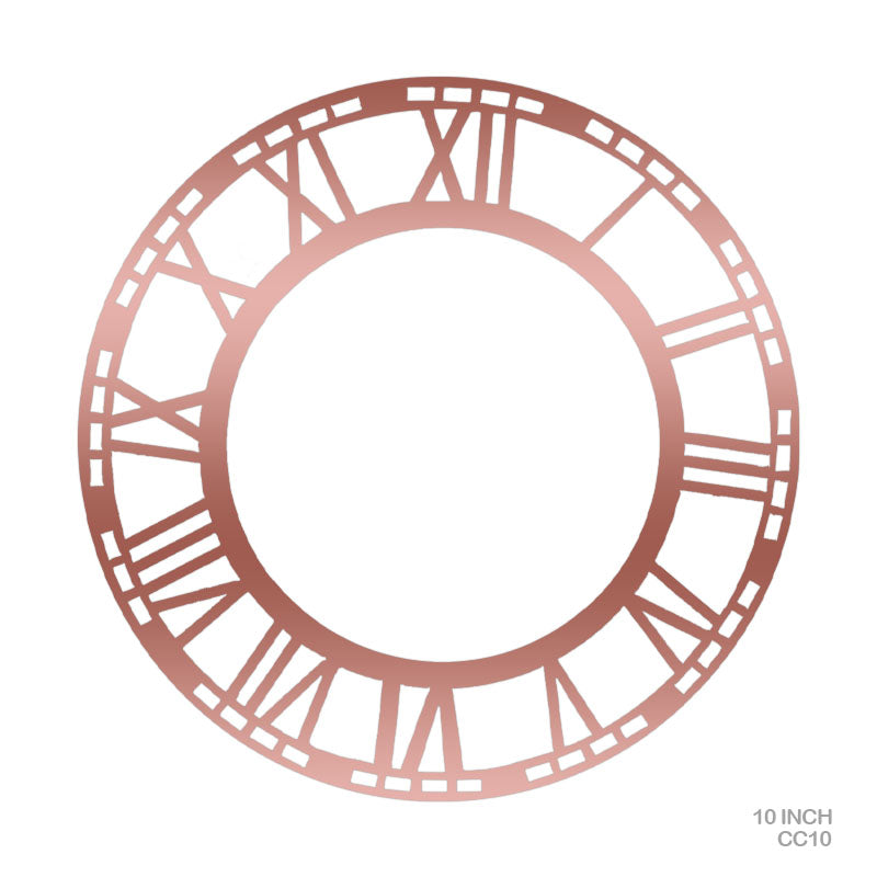 CC10 10" ROMAN COPER CLOCK ACRYLIC