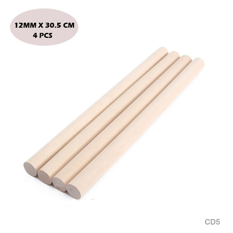 CD5 WOODEN STICK 30CMX12MM (4 STICK)