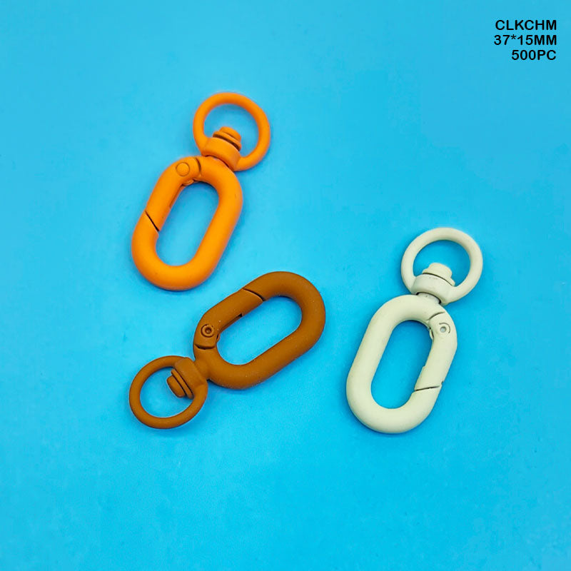 CLKCHMG 500PC CAPSUL KEY CHAIN HOOK MULTI GLOSSY 37*15
