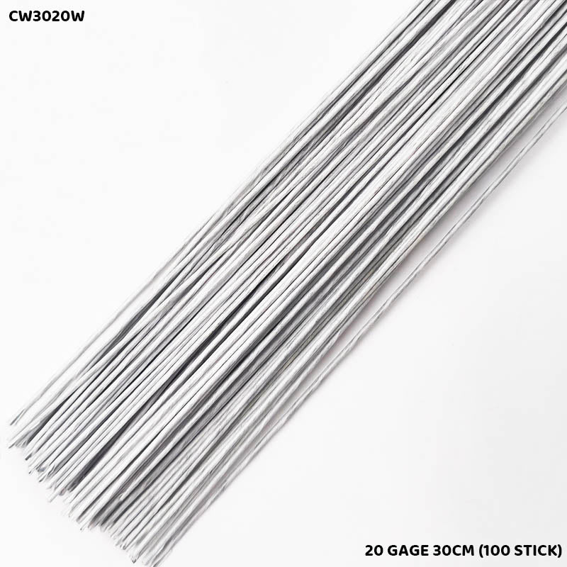 CW3020W CRAFT WIRE WHITE 20 GAGE 30CM (100 STICK)