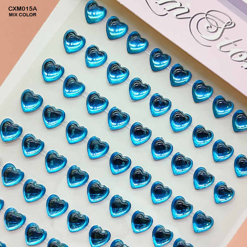 CXM015A GEM STONES HEART STICKER